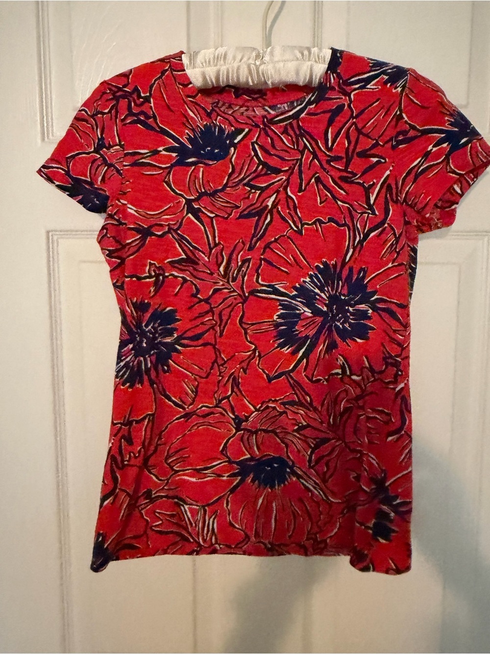 Lilly Pulitzer Short Sleeve Floral Top Size Medium